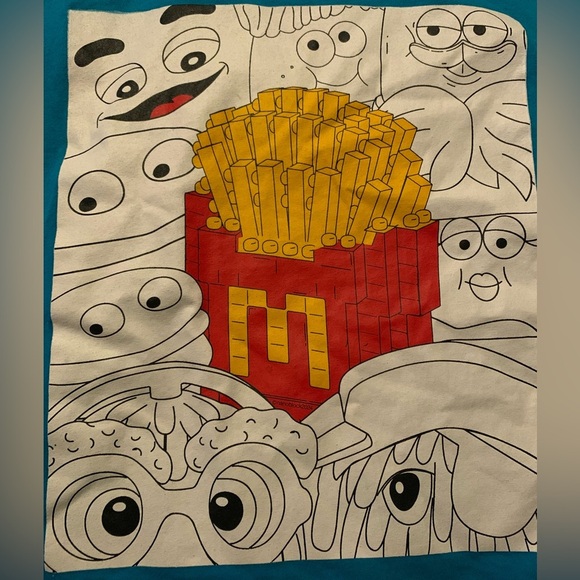 McDonald's Graphic Teal T-Shirt - Picture 2 of 5